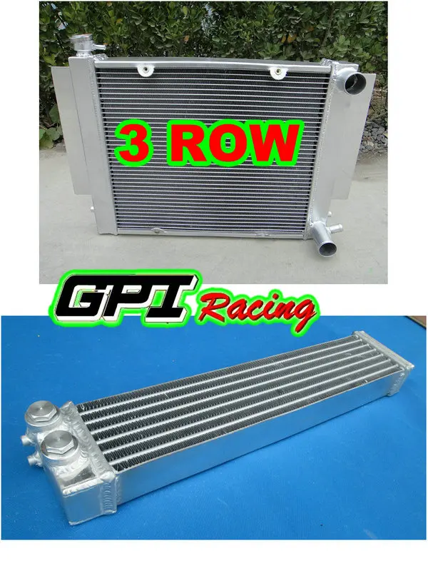 3ROW ALUMINUM RADIATOR FOR MAZDA RX2 RX3 RX4 RX5 69-83 MT S1 S2 WITH HEATER PIPE
