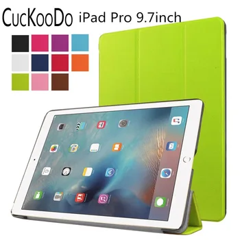 

CucKooDo 200Pcs/lot Ultra Slim Lightweight Smart Shell Standing Cover with Auto Sleep / Wake Feature for Apple iPad Pro 9.7-inch