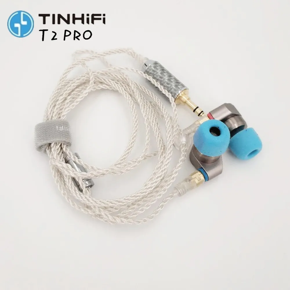 TINHIFI T2 Pro Наушники-вкладыши двойные динамические HIFI бас наушники металлические наушники гарнитура с MMCX T3 T2 P1 T4 S2PRO V90 T2 S7 N1