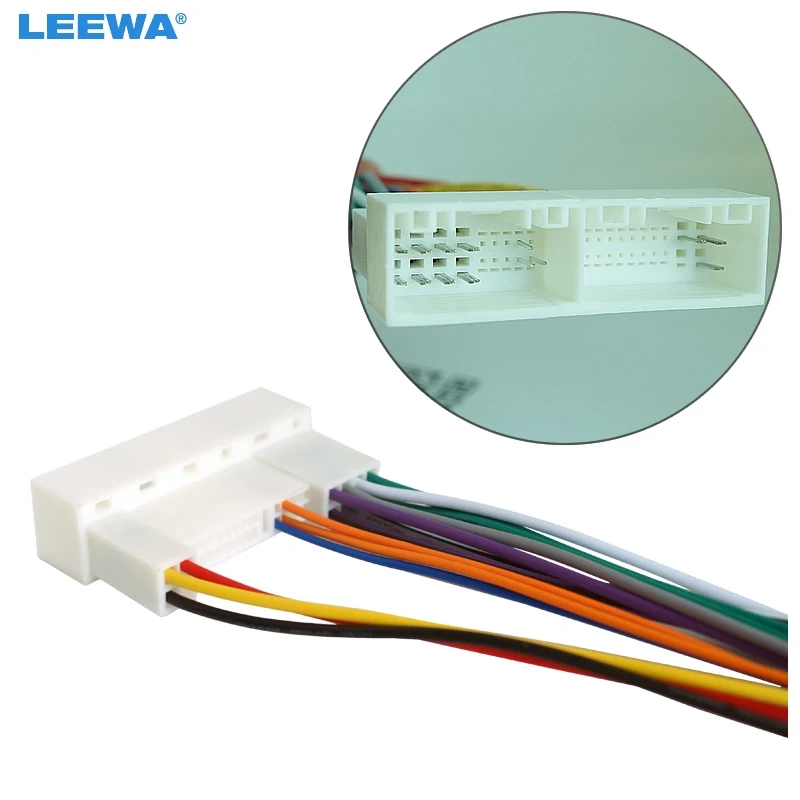 Us 2 09 29 Off Leewa Car Radio Stereo Wiring Harness Adapter Plug For Hyundai Ix35 Elantra Santa Fe Sonata Aftermarket Cd Dvd Installation In
