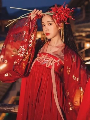 Hanfu женское китайское платье, китайский древний костюм сказочной принцессы, традиционное женское платье hanfu и костюм для девочек tang - Цвет: 2