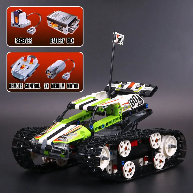 Lepin 20033 Technic Series The font b RC b font Track Remote control Race font b
