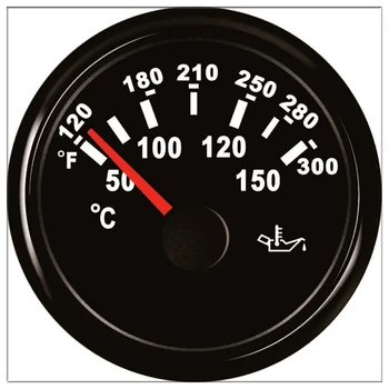 

NORXI Universal 52mm Oil Temp Gauge Meter 50-150 For Car Boat Yacht 12V 24V With Backlight