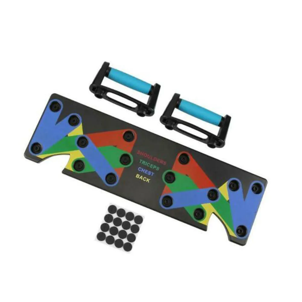 

Fitness Push Up Rack Board 9 In 1 Body Building Exercise Push-up Stands For GYM Body Training Drop ShippingTools GYM Training