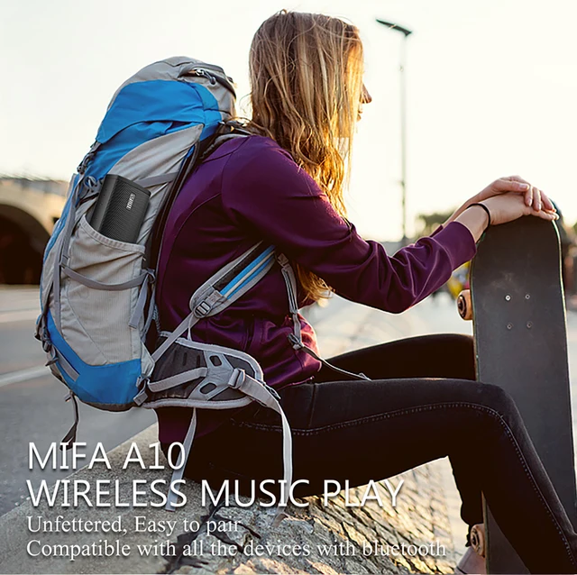 Mifa Portable Bluetooth speaker Portable Wireless Loudspeaker Sound System 10W stereo Music surround Waterproof Outdoor Speaker -