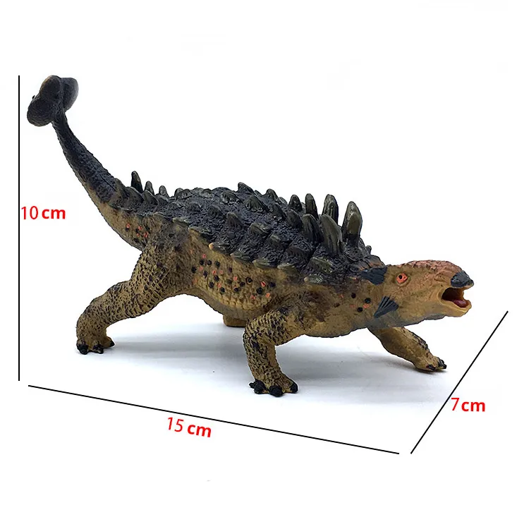 Размер L реалистичный Парк Юрского периода Динозавр тираннозавр рекс спинозавр саичания кентрозавр ТПР мягкая модель фигурка игрушка для детей - Цвет: Saichania