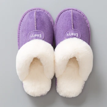 Women House Slippers Plush Winter Warm Shoes Woman Comfort Coral Fleece Memory Foam Slippers House Shoes for Indoor Outdoor Use 4