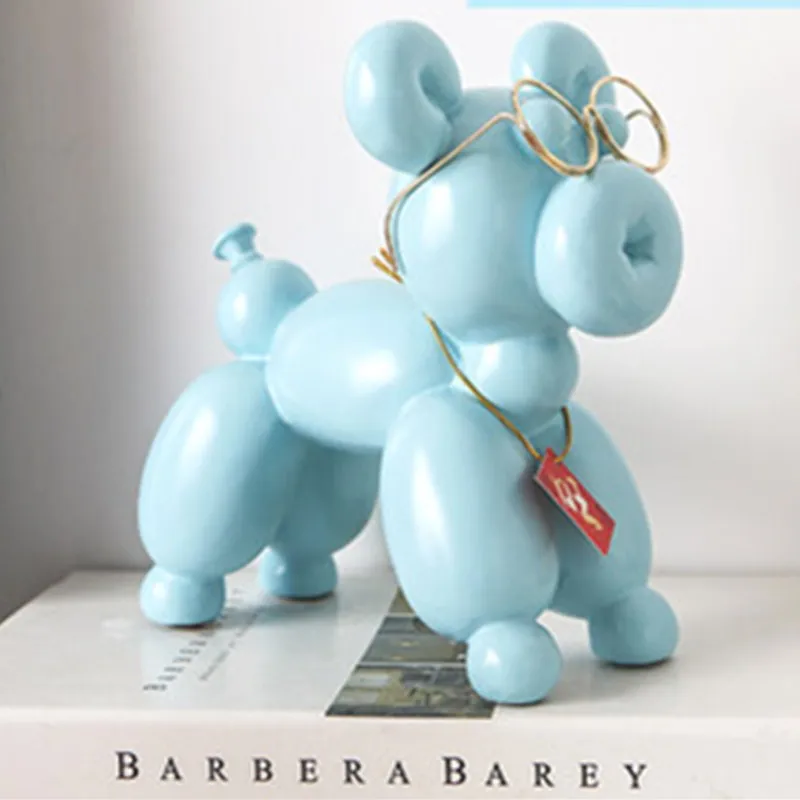 

Balloons Dog Art Sculpture Statue Abstract Animal Colophony Crafts TV Cabinet Soft Furnishings L2873