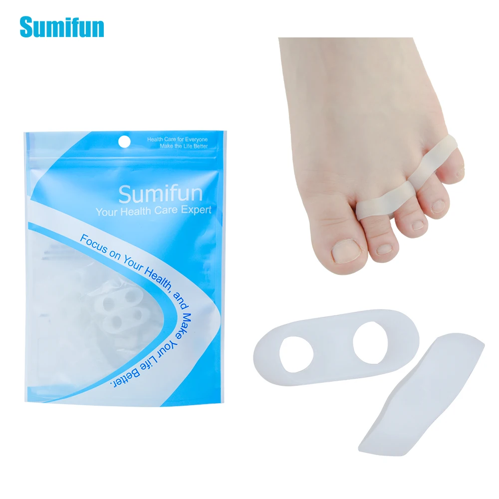 24Pcs Silicone Gel Toe Finger Separator Feet Care Braces Supports Tools Bunion Guard Foot Hallux