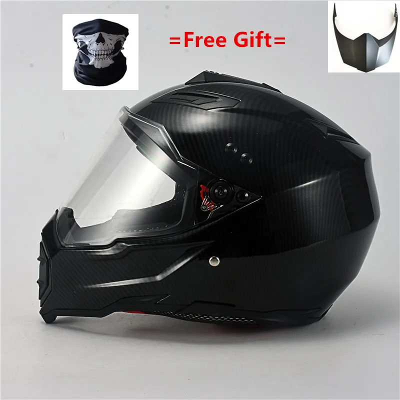 

2019 new hot sell Adult Motocross Helmet ATV Dirt Bike Helmet Racing Style 716; Matt Black Carbon fiber grain ABS material