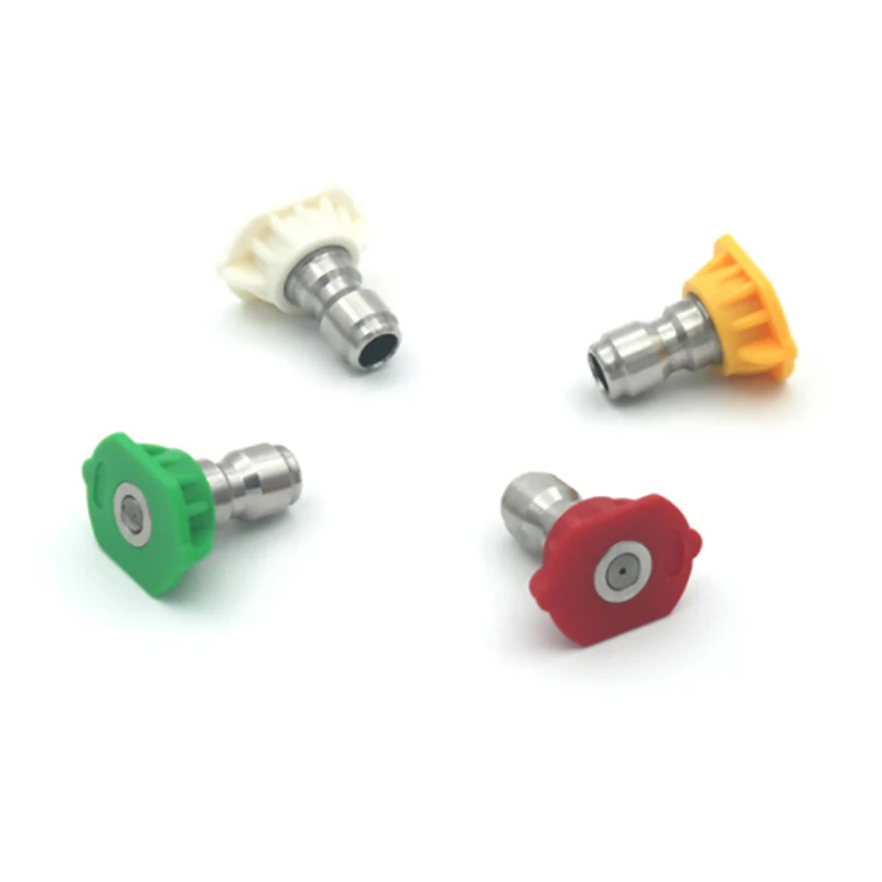 

High Pressure Washer Spray Nozzle Tips Car Washer Metal Jet Lance Quick Nozzle Tips 1/4" Quick Connect Attachment Max 4000 PSI