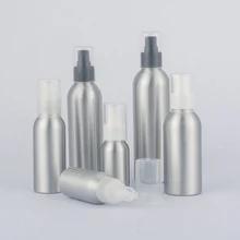 40-250 мл Алюминий Эмульсия бутылки, металлические бутылки для косметики с эмульсии насос