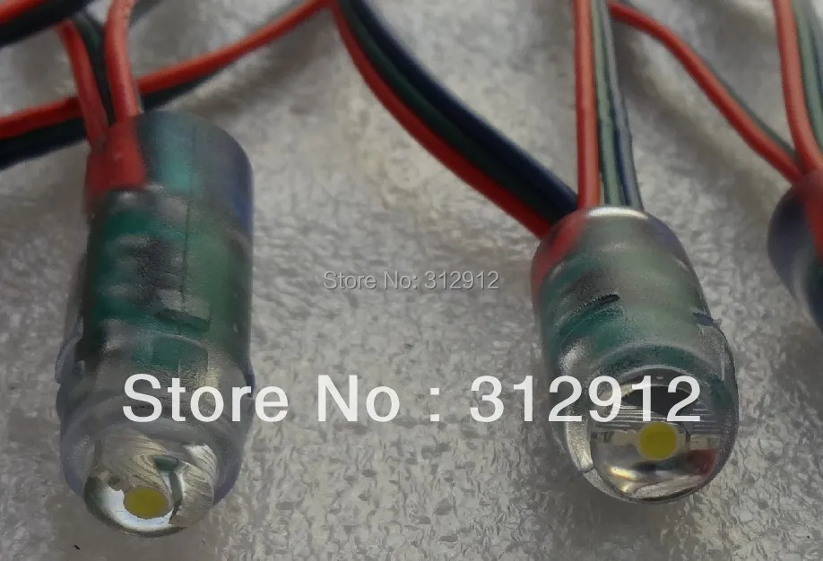 

12mm 0.75W WS2811 WHITE strobe pixel string,DC5V input,50pcs a string,IP68 rated