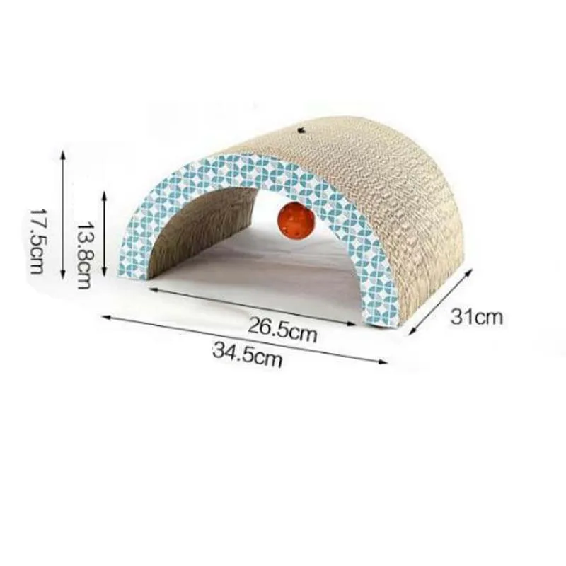 13 форма кошки скребок Lounge ручной работы котенок Скребок Когтеточка Интерактивная гофрированная бумажная игрушка для обучения питомцев кошек - Цвет: 3