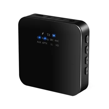 

Bluetooth 5.0 Transmitter Receiver Wireless Audio aptX HD Low Latency 3.5mm Jack/Spdif Adapter Receptor for TV Headphones Car PC