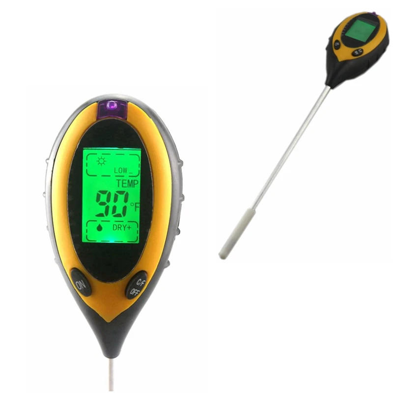 Multiple Use 4 in 1 Digital PH Meter Garden Soil Tester Moisture
