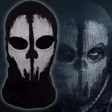 SzBlaZe бренд COD Ghosts печати хлопок чулок Балаклава маска Skullies шапочки для Хэллоуина военная игра косплэй CS игрок головные уборы