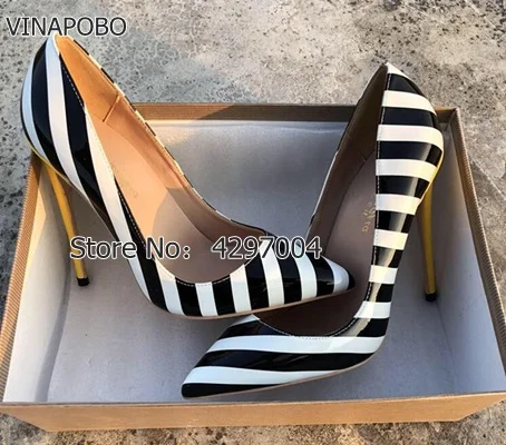 22018-New-stripe-Fahion-Gradient-Zebra-Stripe-Print-Pointed-Toe-High-Heel-Women-Pumps-Thin-Heel