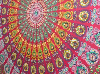 

Popular Twin Hippie Mandala Bohemian Psychedelic Intricate Floral Design Indian Bedspread Magical Thinking Tapestry