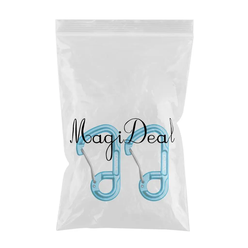 MagiDeal Lightweight Carabiners Hook Eyehole Spring Backpack Clasps Keychain Carabiner Clip Keychain Hook 