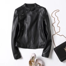 2018 New Autumn and Winter Motorcycle Leather Jacket
