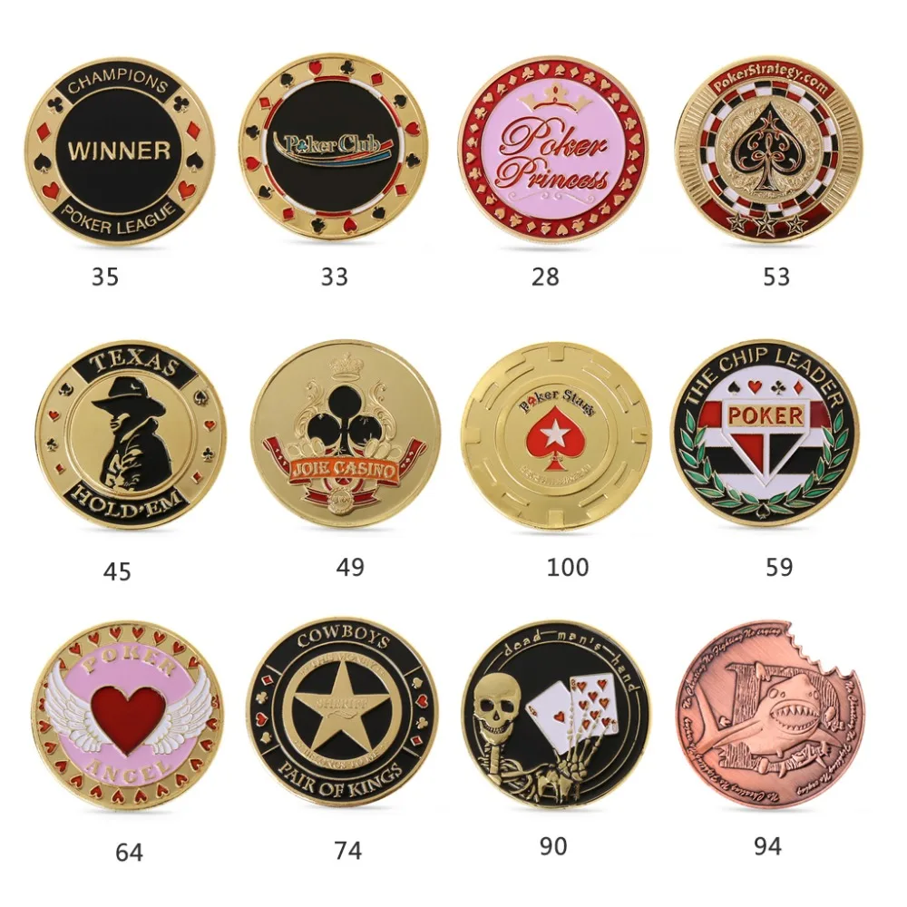 

Metal Banker Press Card Poker Chips Texas Hold'em Accessories Souvenir commemorative coins porker star Protector