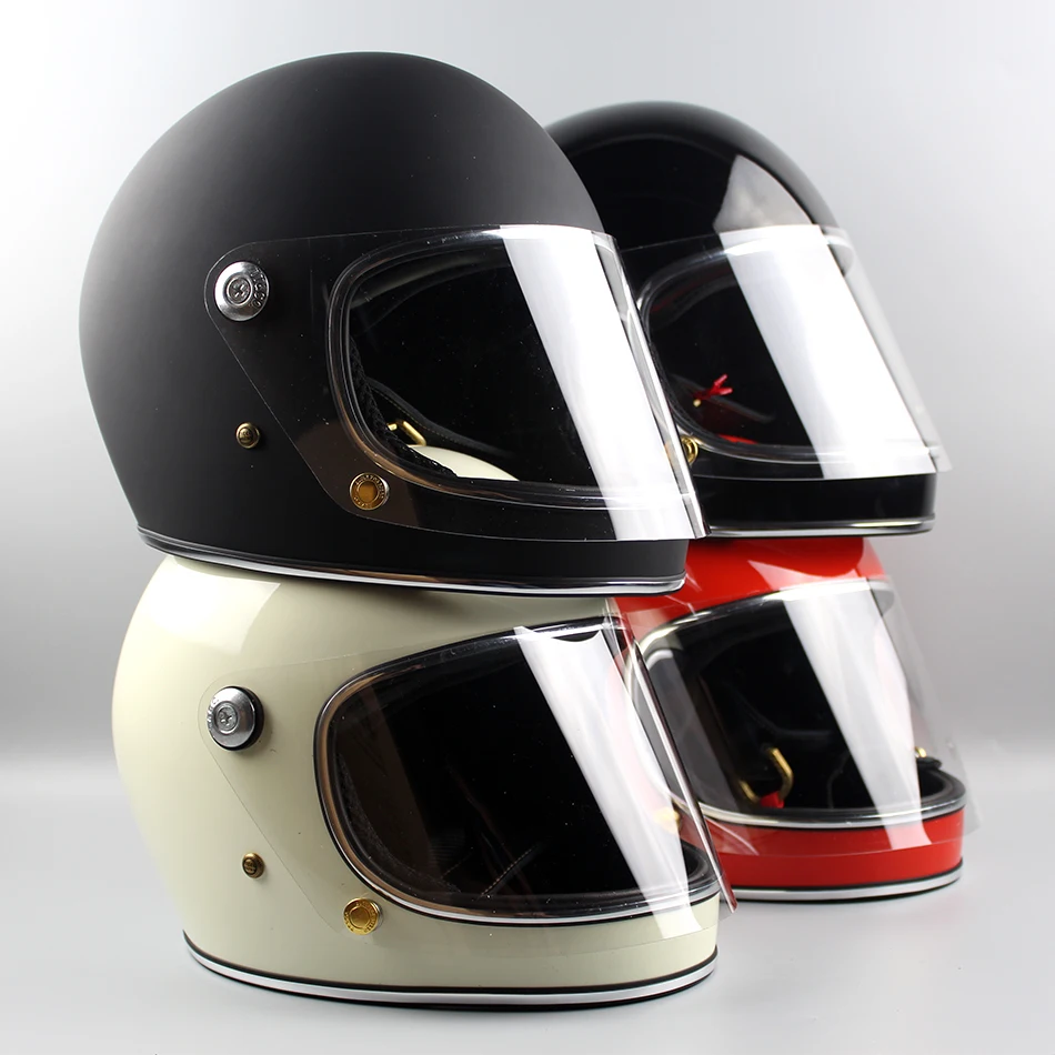 Imported motorcycle helmet TT&CO Japanese Thompson motorcycle helmet cruise Ghost Rider retro TTD with Lens safety helmet