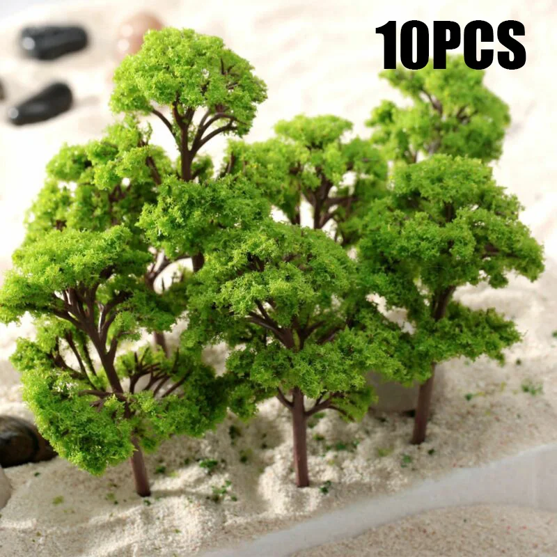 Сад модель парк с деревьями Wargame расположение пейзажей Diorama 12 см Пластиковый пейзаж