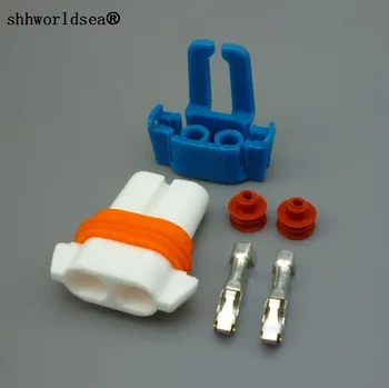 

shhworldsea 1/2/10/100set heat resistance ceramic HB4 bulb connector male female 9006 socket Easy installation 9006 connector