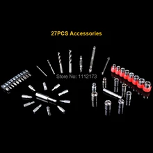 27 UNIDS accesorios para taladros eléctricos y destornillador Eléctrico
