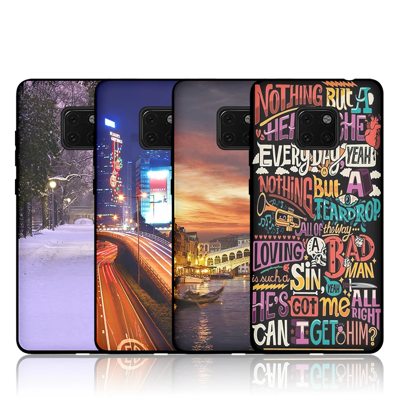 Мягкий силиконовый чехол JURCHEN для Huawei Mate 20 Pro милый тонкий с мультяшным рисунком