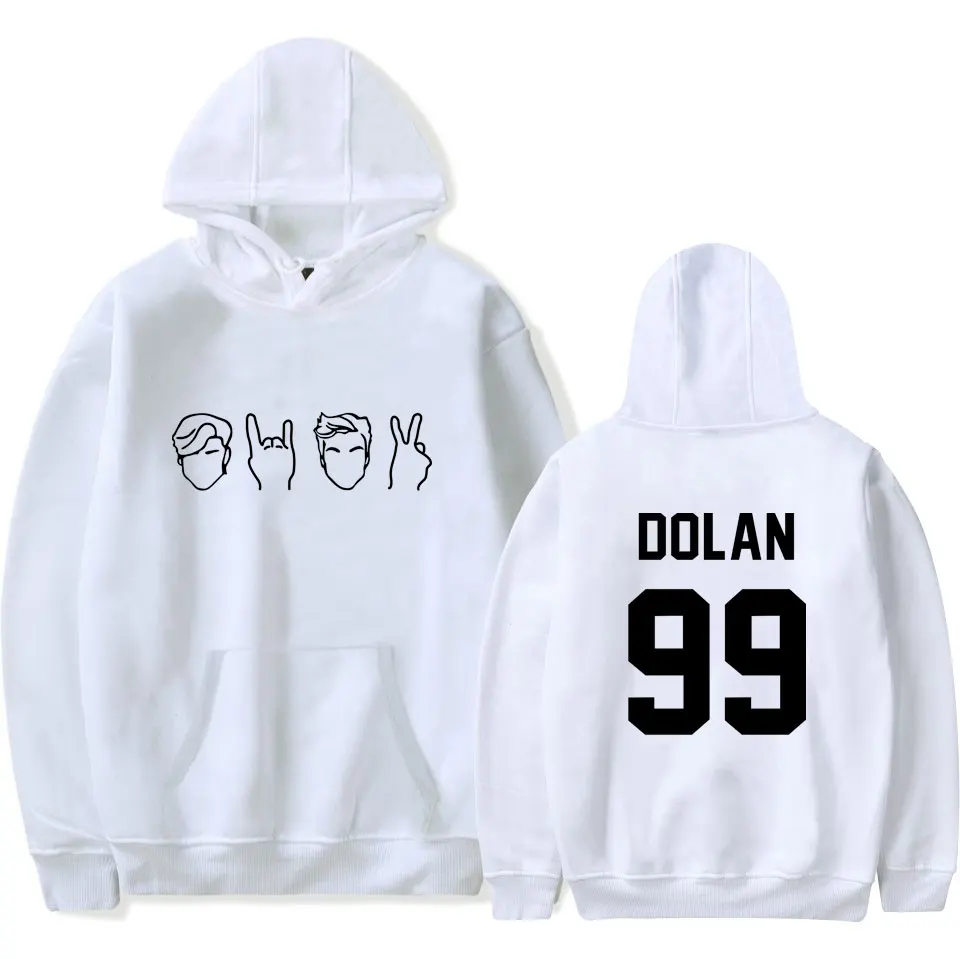 Dolan Twin толстовки теплые флисовые свободные мужские с принтом Модный пуловер
