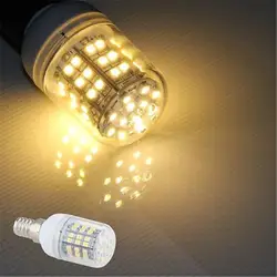 E14 5 Вт 60 светодиодный 3528 SMD освещения лампы накаливания лампочки теплый белый