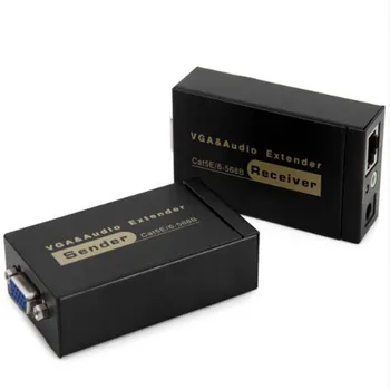 

VGA extender 100 meters single network cable transmission to rj45 signal amplifier audio and video synchronization HD 1080p