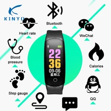 Многофункциональный Умный Браслет прибор для измерения артериального давления смарт-браслет IP68 водонепроницаемый извещение о входящем сообщении активности pk miband 2