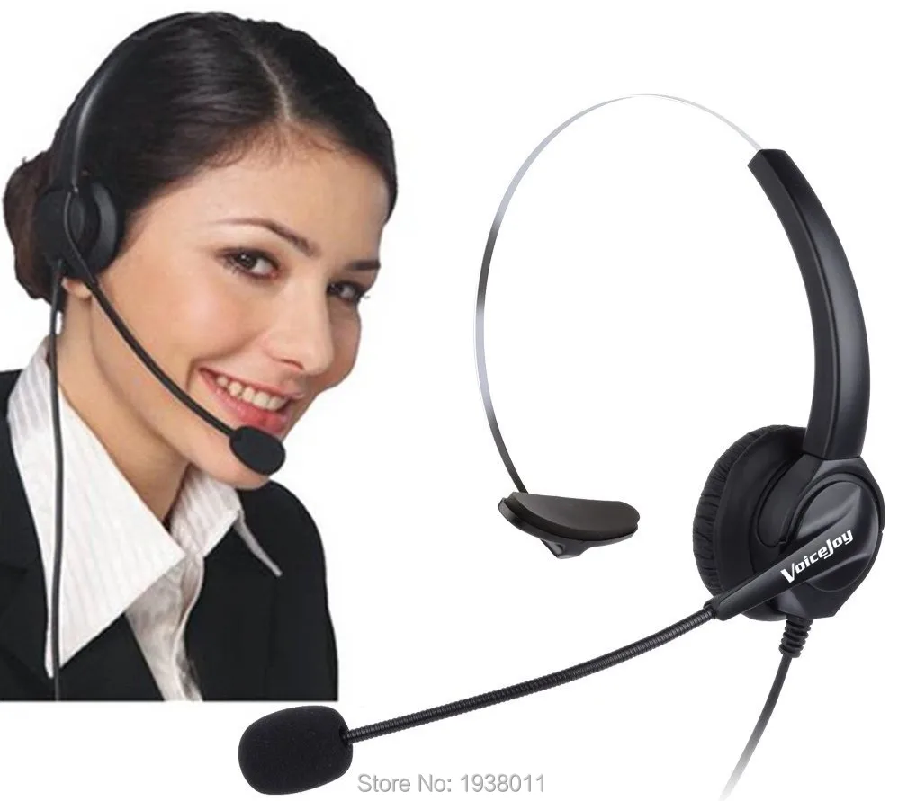 NEW RJ9 plug headset for call center telephone headset with Noise