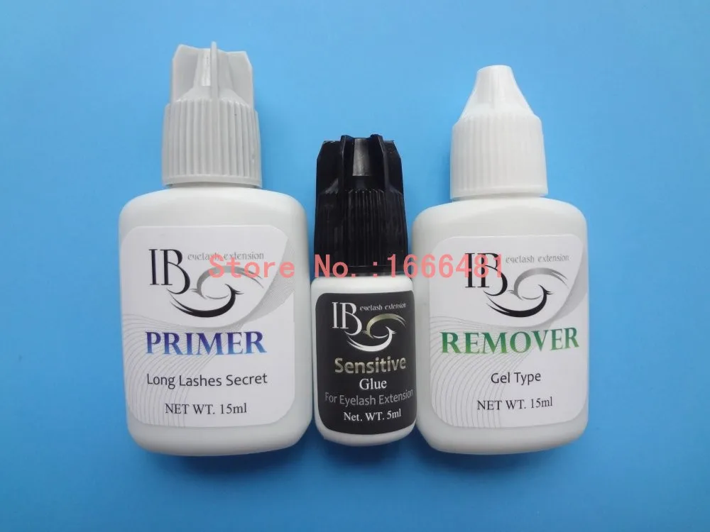 1 set Eyelash Extensions Kit Primer Glue Remover for Individual Eyelash