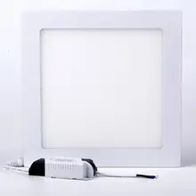 18 Вт светодиодные панели освещение потолочный светильник DownlightAC85-265V, теплый/холодный белый, освещение в помещении