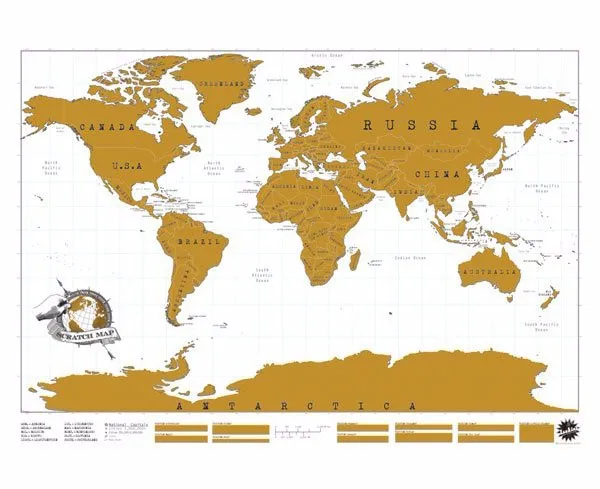 Новая Винтажная карта мира для путешествий Скретч Карта мира скретч-Карта мира Плакат Делюкс скретч-карта мира скретч-карта