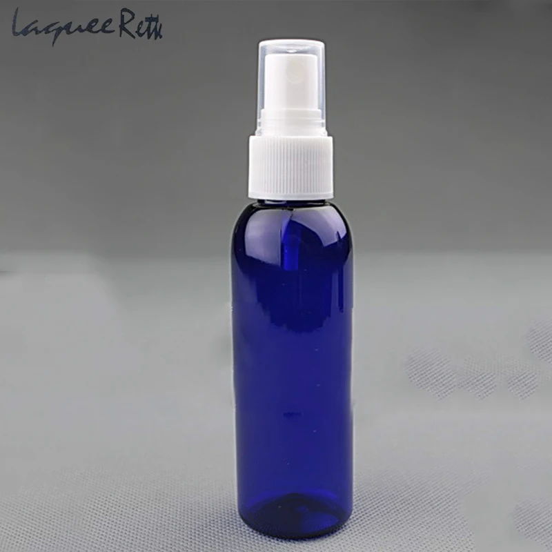 HIgh Quality One Piece COBALT BLUE Plastic Travel Spray TSA Refillable