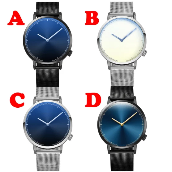 Модные Аналоговые кварцевые часы из искусственной нержавеющей стали, мужские наручные часы с голубым лучем, мужские часы, лучший бренд, роскошные повседневные наручные часы - Цвет: c