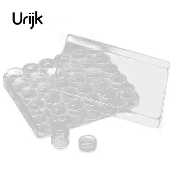 

Urijk 30PC Mini Boxes Storage Box Acryl Clear Jewelry Boxes Display W/Lid Makeup Organizer Home DIY Containers Capsules For Coin