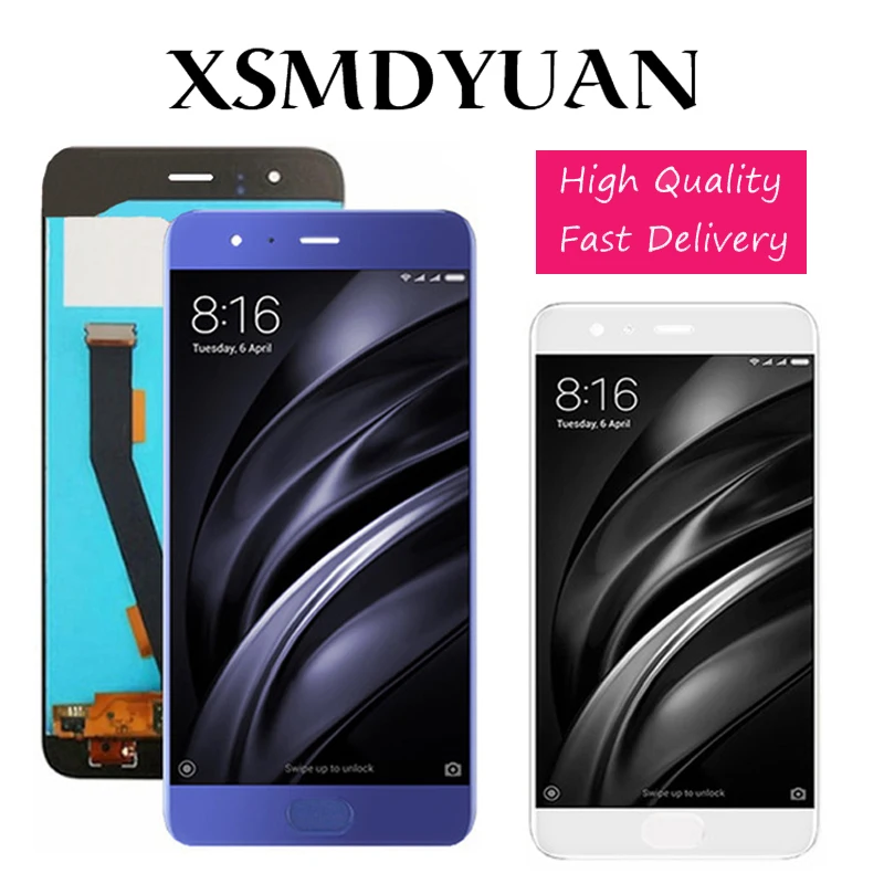 Высокое качество 5 15 &quotПротестировано для Xiaomi Mi6 LCD с отпечатком пальца XIAOMI