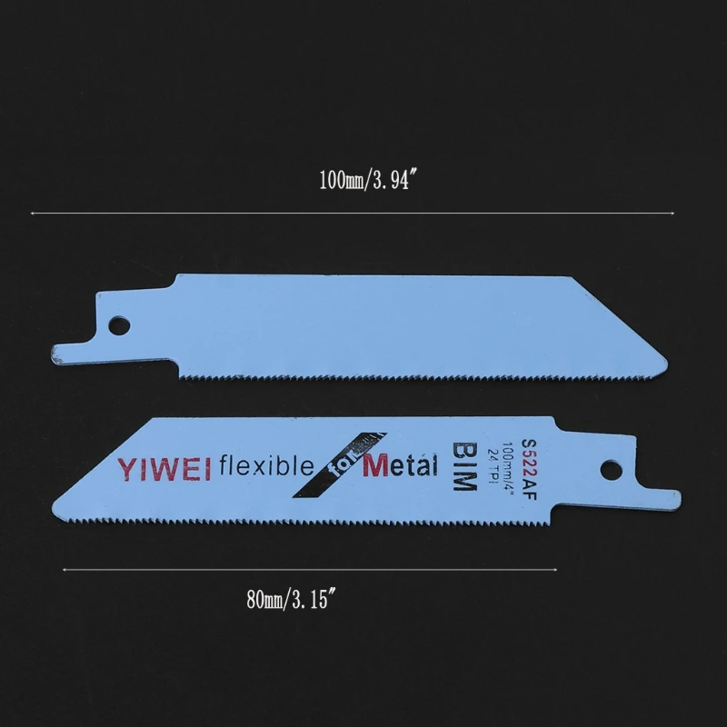 2 шт Прочный BIM S522AF 100 мм 4 ''лезвие для сабельной пилы для резки металла дерева, абсолютно новое и высокое качество