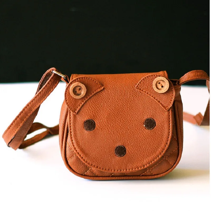 Искусственная Кожа Одежда с изображением мишки детей школьные сумки детей дорожная сумка-мессенджер маленький телефон чехлы для детского