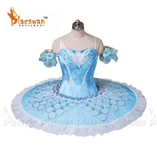 Профессиональная балетная пачка с синими птицами BT648, профессиональная пачка для взрослых, белая классическая профессиональная балетная пачка, женские балетные пачки
