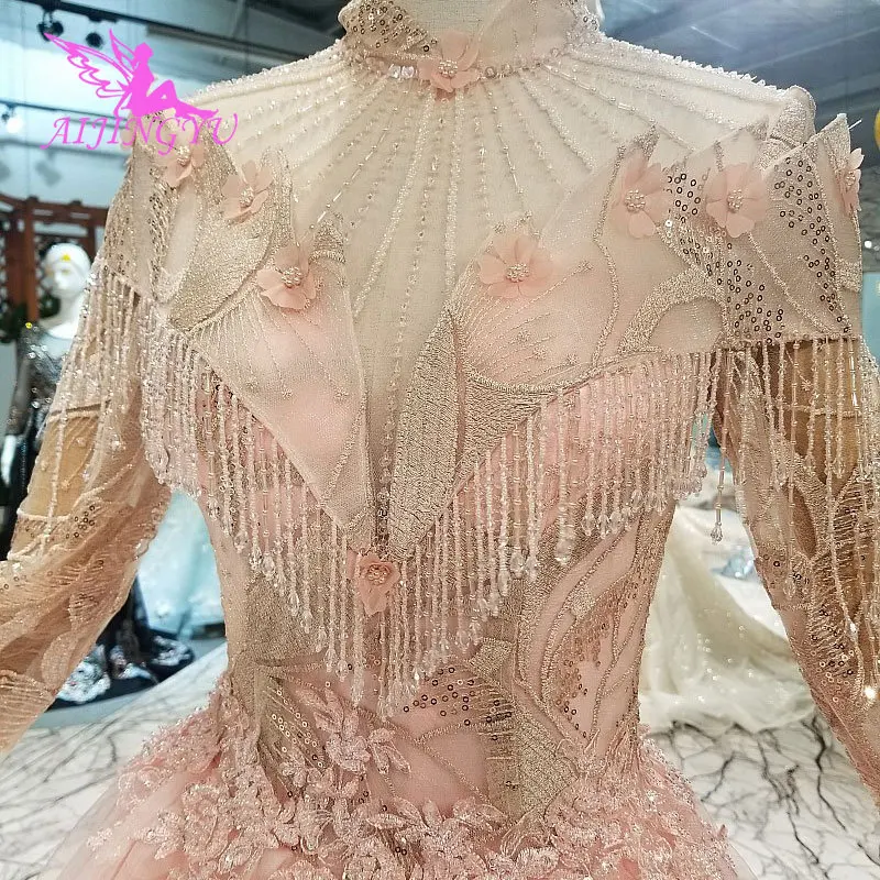 

AIJINGYU Simple Wedding Dresses Gowns Low Back Bridal Salon Maker Alternative Gown Vintage Bride New Wedding Dress