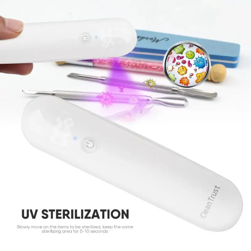 USB Double LED Antibacteria Nail Art Tool Sterilizer UV Disinfection