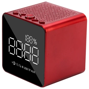 

TFBC Led Bluetooth Wireless Mini Alarm Clock Mirror Small Sound Card Outdoor Portable Home Desktop Clocks MP3 Radio Smart Dimm