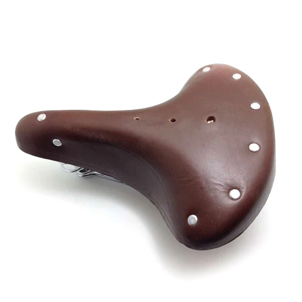 

X001 Comfortable durable Retro old style Bicycle Pure cowhide saddle Cycling Bicycle seat bike parts 1pcs
